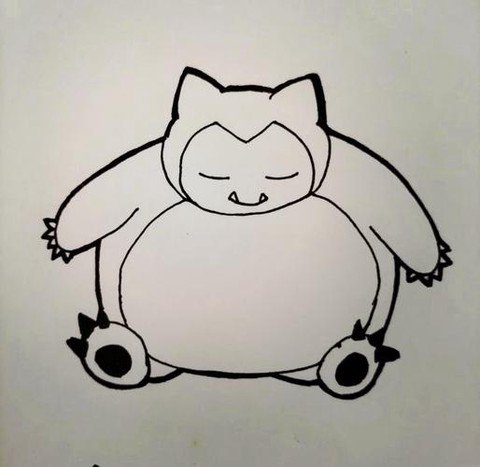 神奇宝贝卡比兽怎么画[图1]
